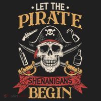 Let The Pirate Shenanigans Begins Crossbones Freebooter Trending Skeleton Skull Hat thumb 2