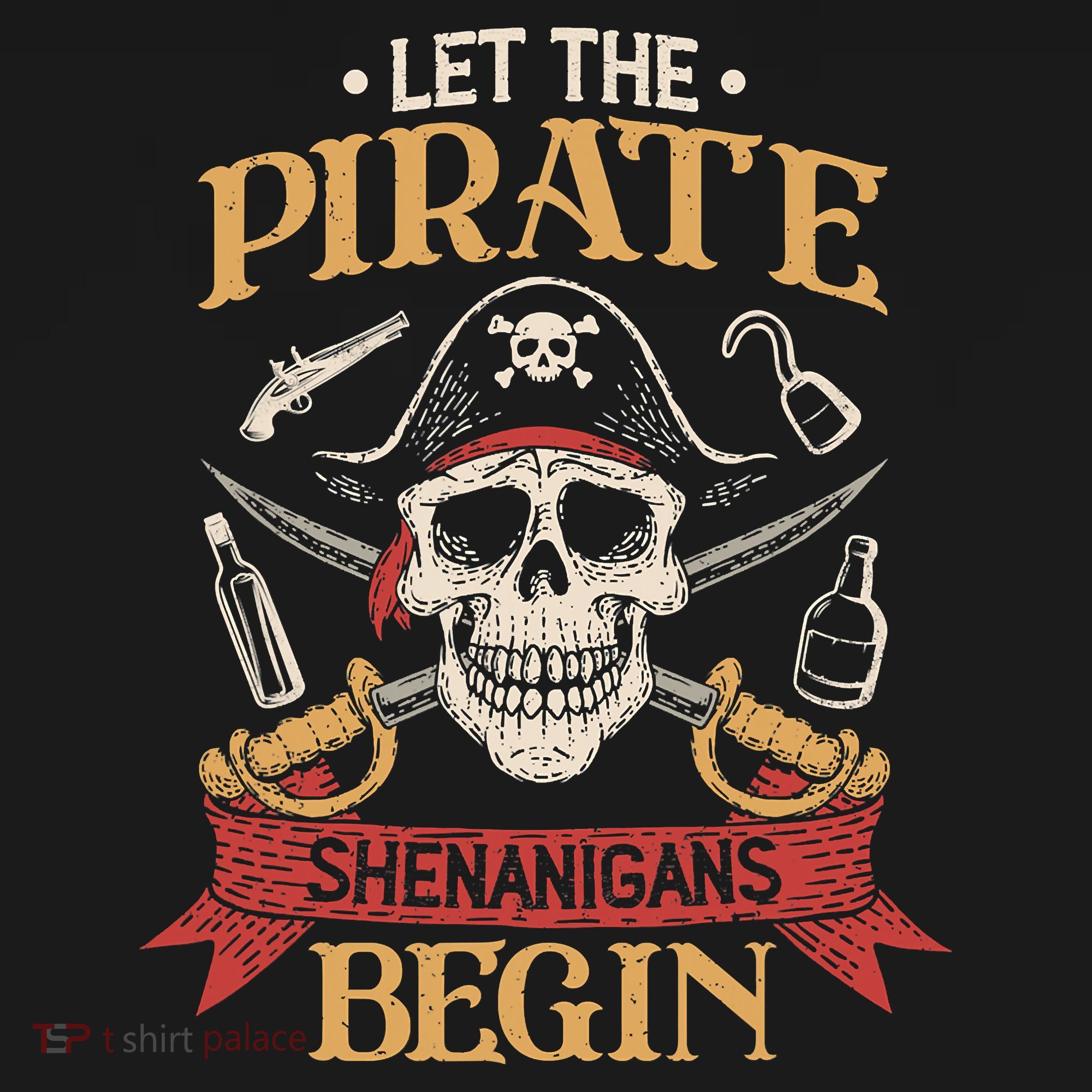 Let The Pirate Shenanigans Begins Crossbones Freebooter Trending Skeleton Skull Toddler Hoodie