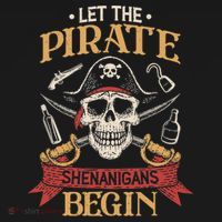 Let The Pirate Shenanigans Begins Crossbones Freebooter Trending Skeleton Skull Visor thumb 3