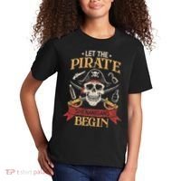 Let The Pirate Shenanigans Begins Crossbones Freebooter Trending Skeleton Skull Kids T-Shirt thumb 2