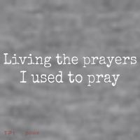 Living The Prayers I Used To Pray Women's Racerback Cropped Tank thumb 2