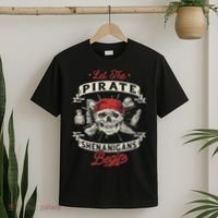 Let The Pirate Shenanigans Begin Crossbones Freebooter T-Shirt thumb 2