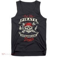 Let The Pirate Shenanigans Begin Crossbones Freebooter Tank Top thumb 0