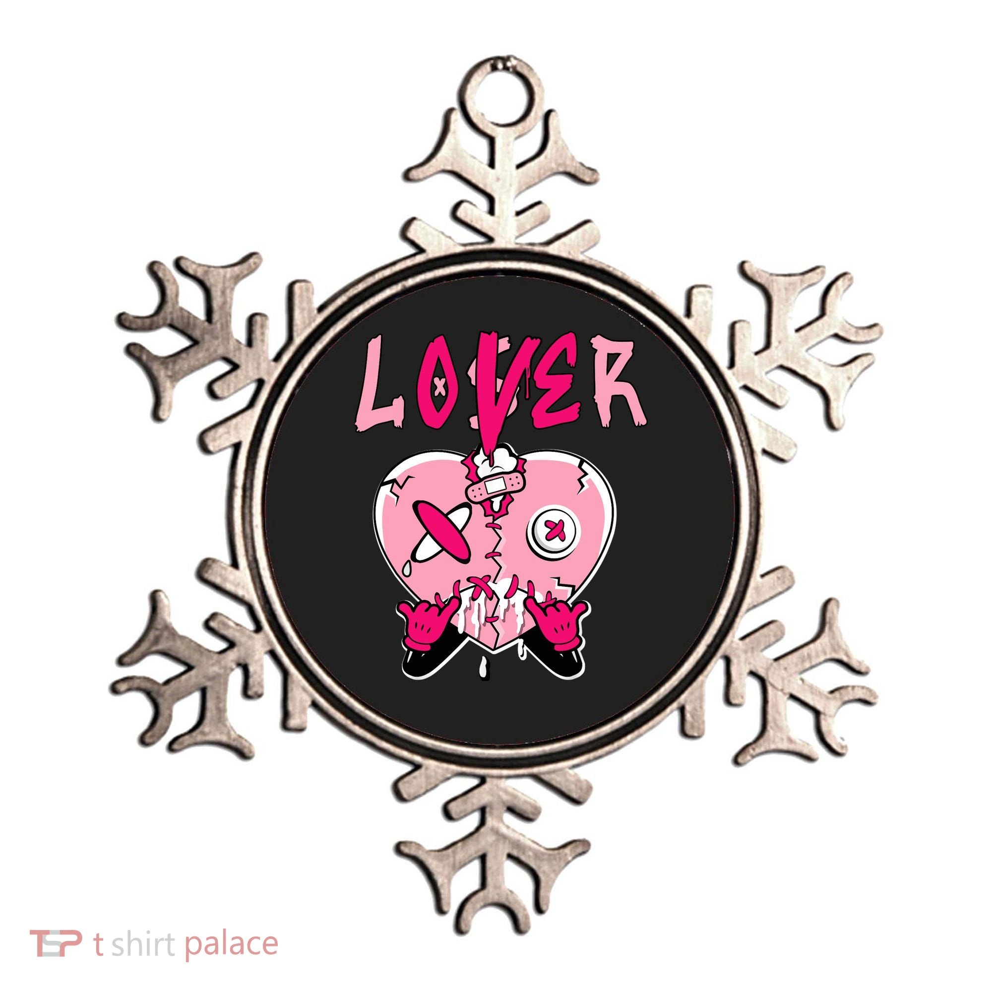 Low Triple Pink Tee Loser Lover Heart Dripping Triple Pink Ornament