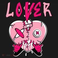 Low Triple Pink Tee Loser Lover Heart Dripping Triple Pink Ornament thumb 1