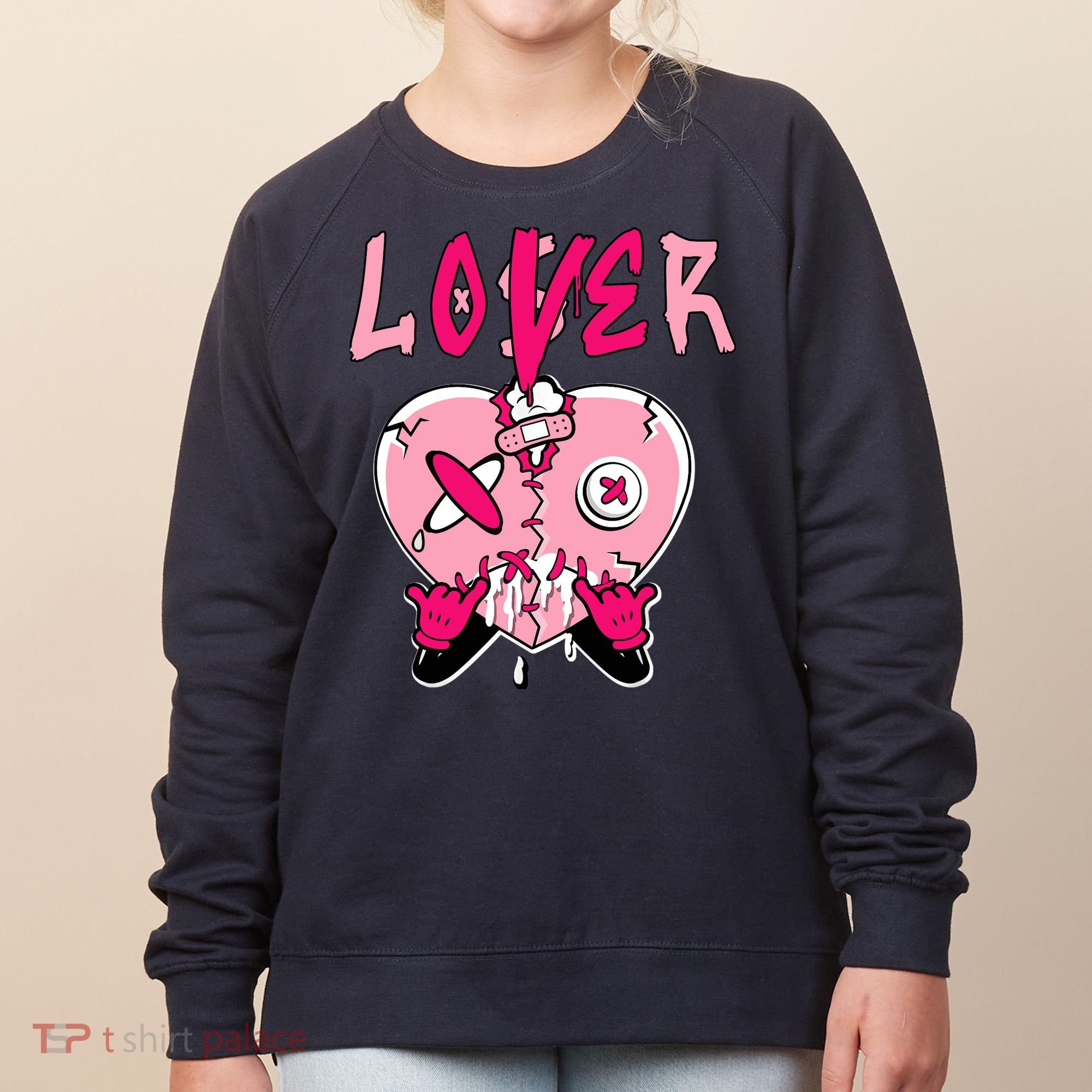Low Triple Pink Tee Loser Lover Heart Dripping Triple Pink Women's Sweatshirt