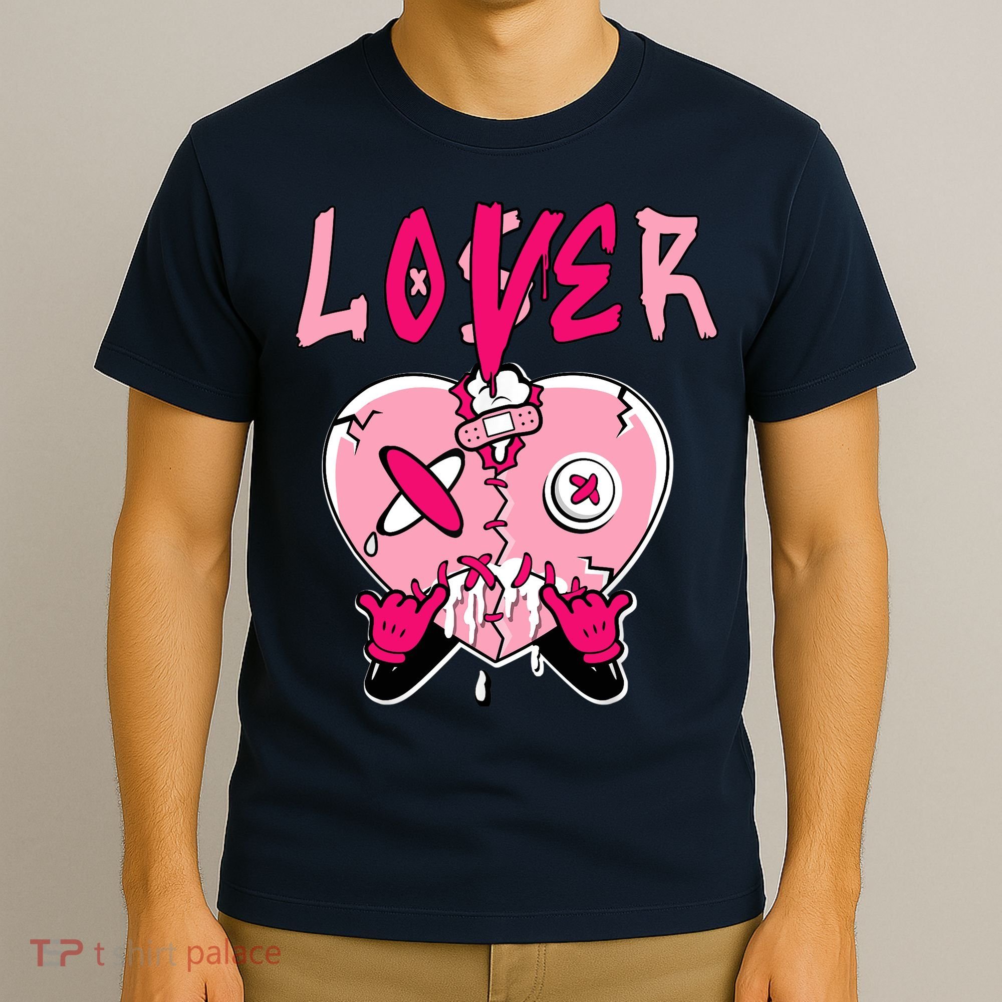 Low Triple Pink Tee Loser Lover Heart Dripping Triple Pink T-Shirt