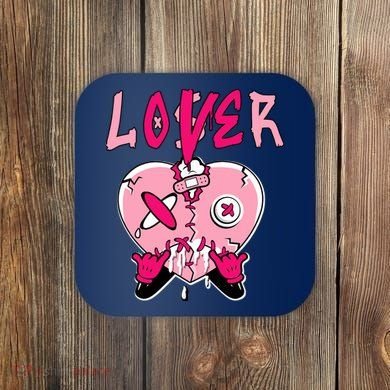 Low Triple Pink Tee Loser Lover Heart Dripping Triple Pink Coaster