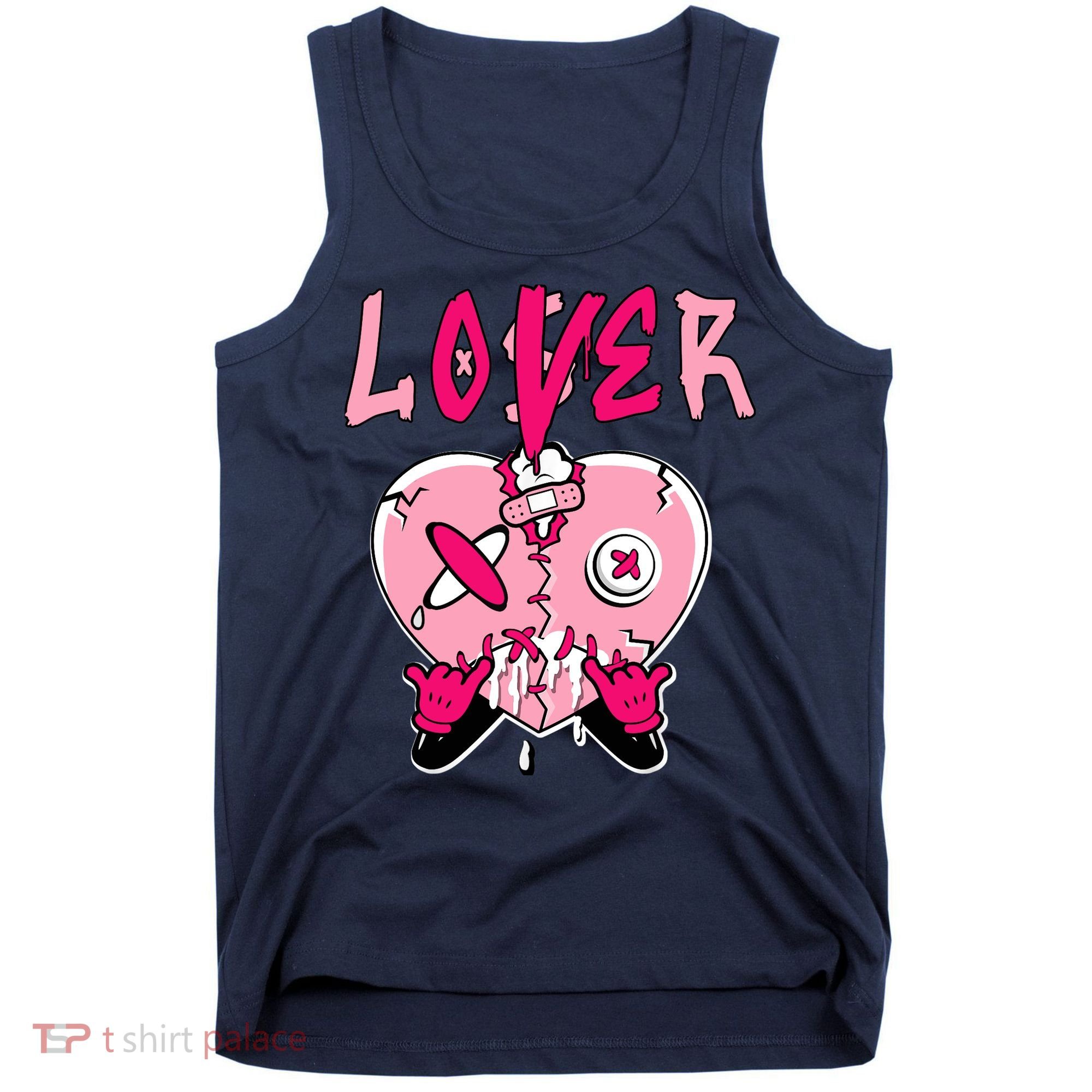 Low Triple Pink Tee Loser Lover Heart Dripping Triple Pink Tank Top