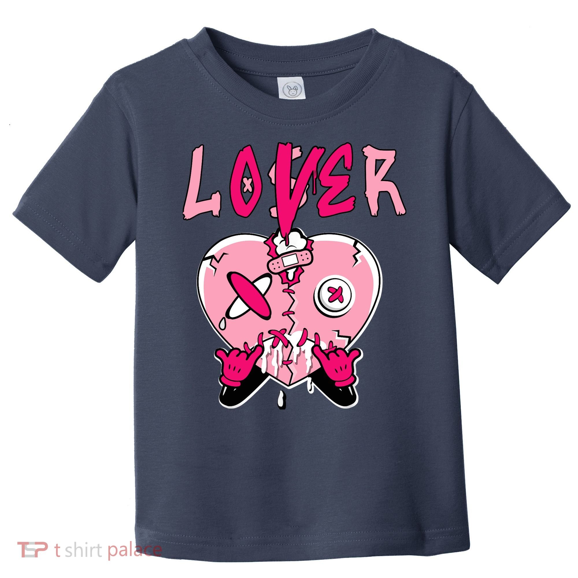 Low Triple Pink Tee Loser Lover Heart Dripping Triple Pink Toddler T-Shirt