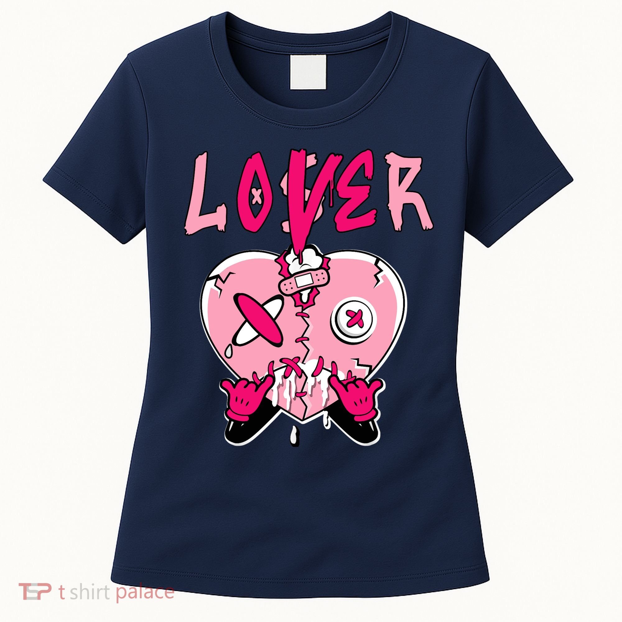 Low Triple Pink Tee Loser Lover Heart Dripping Triple Pink Women's T-Shirt