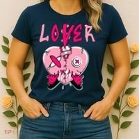 Low Triple Pink Tee Loser Lover Heart Dripping Triple Pink Women's T-Shirt thumb 2