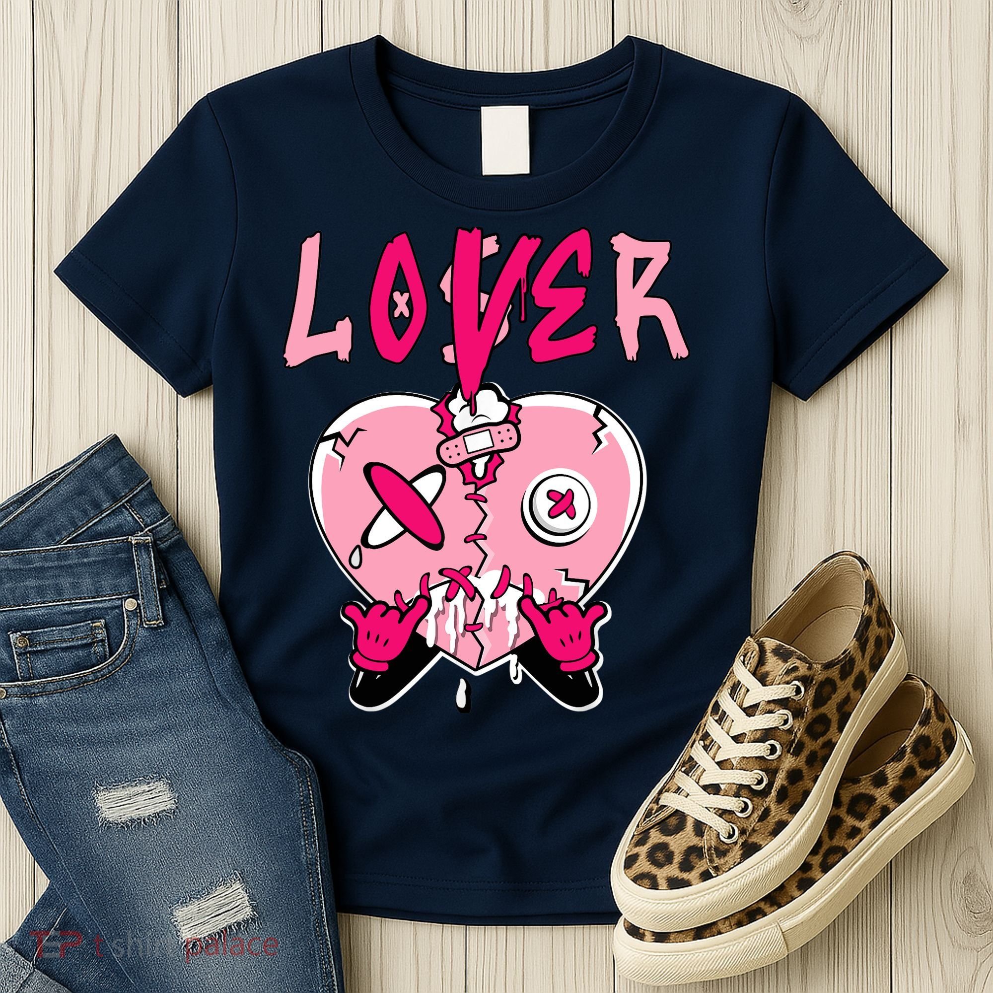 Low Triple Pink Tee Loser Lover Heart Dripping Triple Pink Women's T-Shirt
