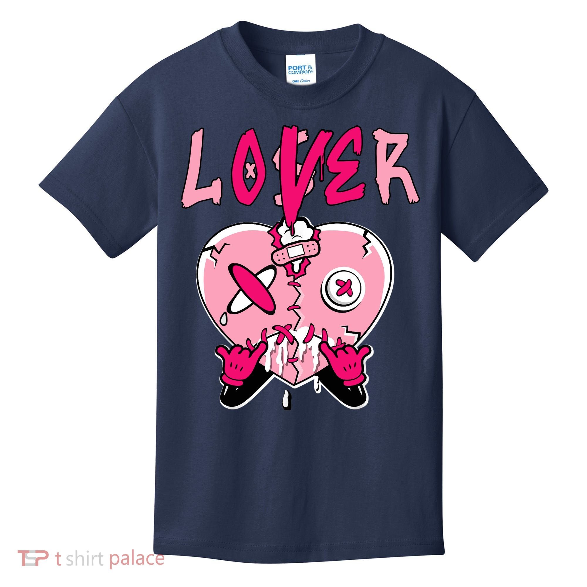Low Triple Pink Tee Loser Lover Heart Dripping Triple Pink Kids T-Shirt