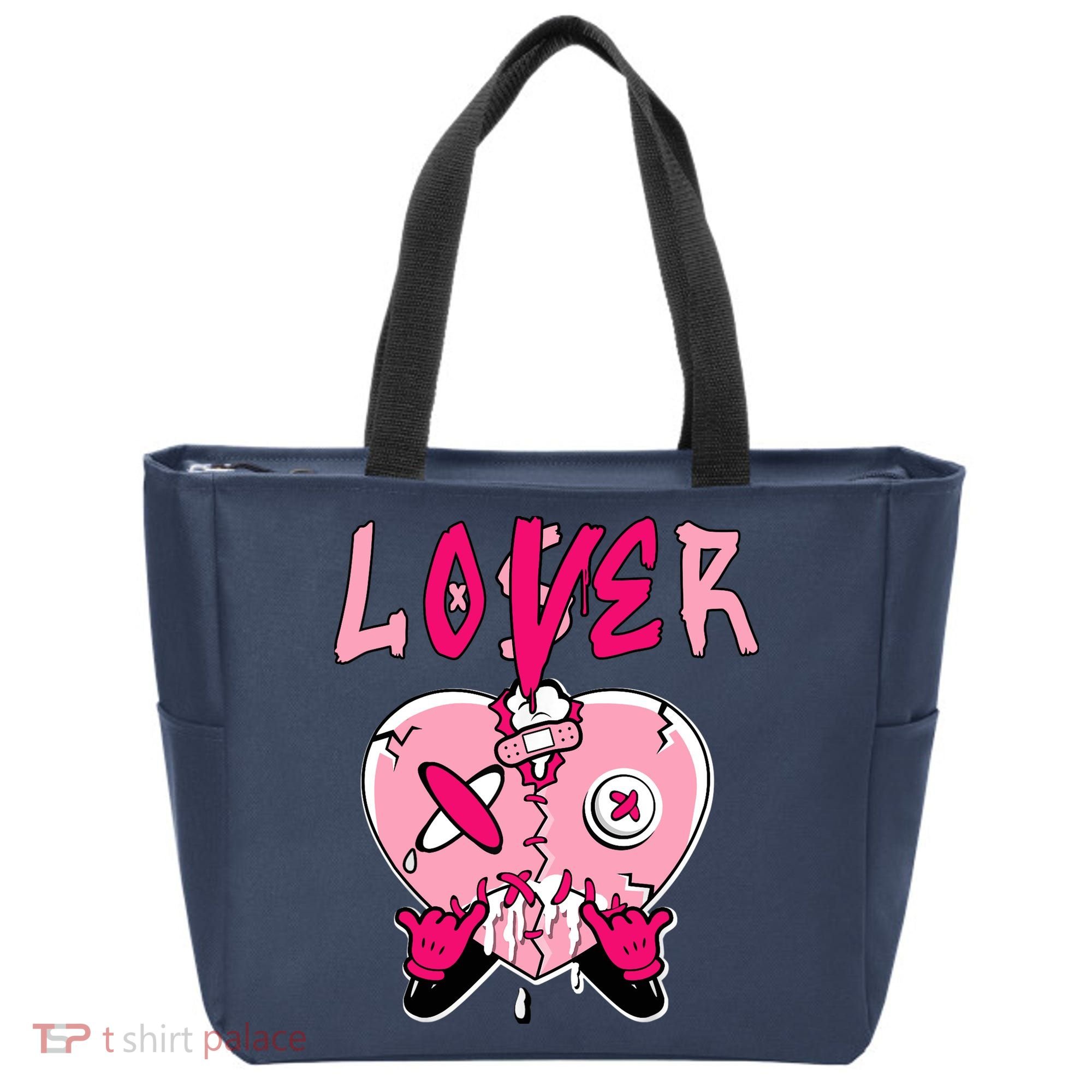 Low Triple Pink Tee Loser Lover Heart Dripping Triple Pink Tote Bag