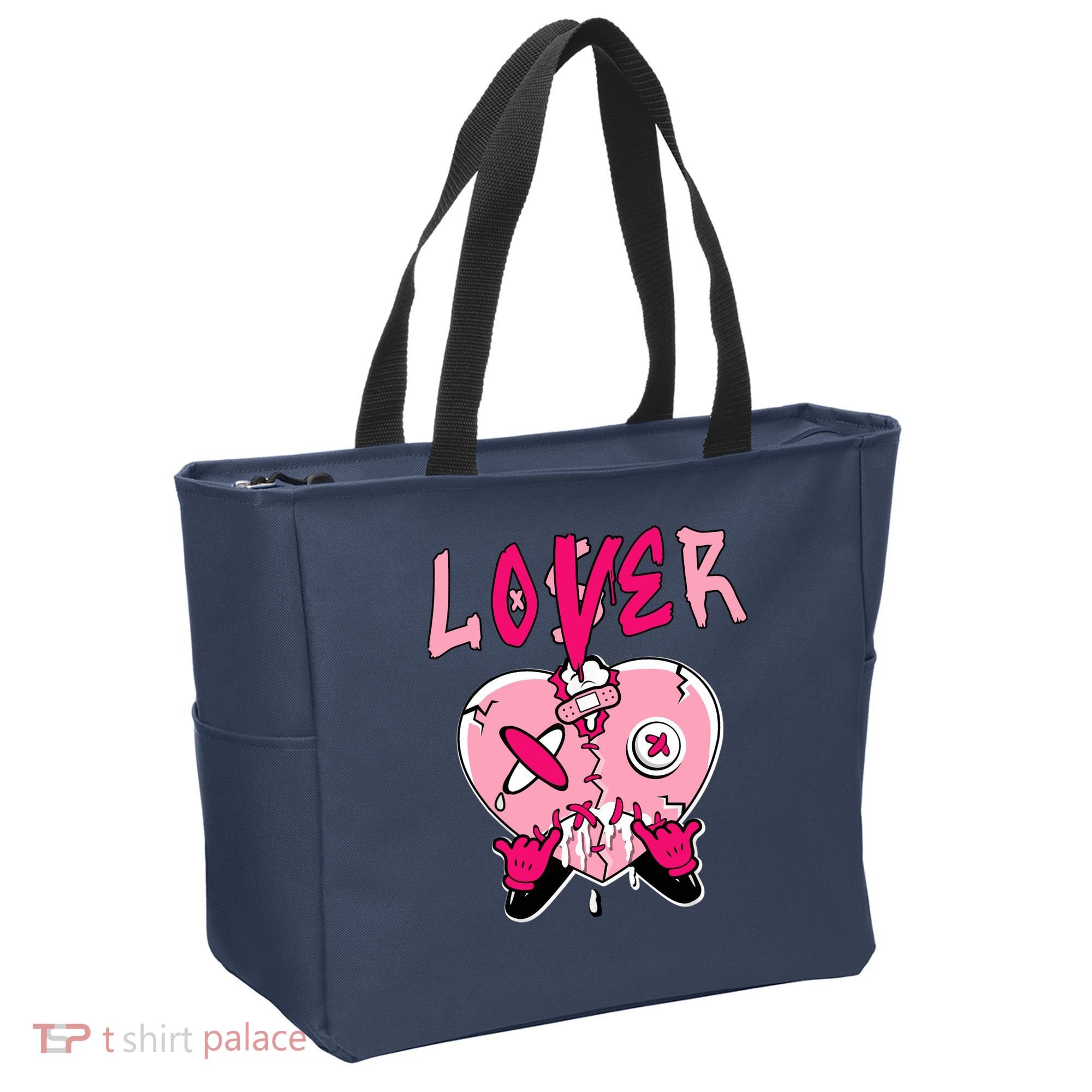 Low Triple Pink Tee Loser Lover Heart Dripping Triple Pink Tote Bag