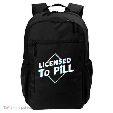 License to pill Pharmacy Pharmacist  Backpack
