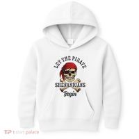 Let The Pirate Shenanigans Begin Funny Pirate Skull Skeleton Kids Hoodie thumb 0