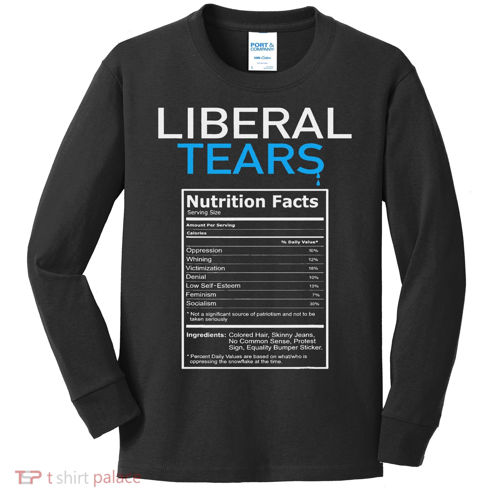Liberal Tears Pro Trump Kids Long Sleeve Shirt