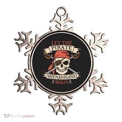 Let The Pirate Shenanigans Begin Halloween Skull Bandana Ornament