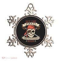 Let The Pirate Shenanigans Begin Halloween Skull Bandana Ornament thumb 0