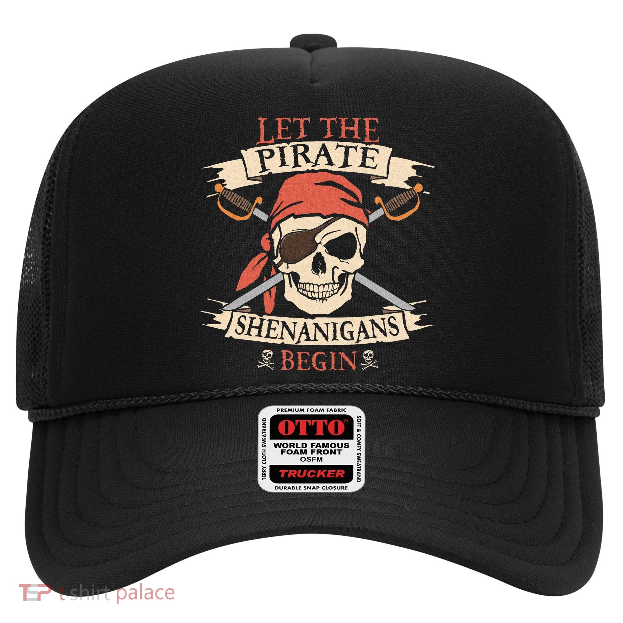 Let The Pirate Shenanigans Begin Halloween Skull Bandana Hat