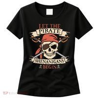 Let The Pirate Shenanigans Begin Halloween Skull Bandana Women's T-Shirt thumb 0