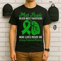 Lung Transplant Recipient Lung Transplant Survivor T-Shirt thumb 6