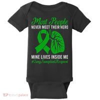 Lung Transplant Recipient Lung Transplant Survivor Baby Bodysuit thumb 0