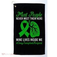 Lung Transplant Recipient Lung Transplant Survivor Golf Towel thumb 0