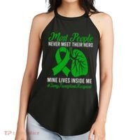 Lung Transplant Recipient Lung Transplant Survivor Women's Perfect Tri Rocker Tank thumb 2