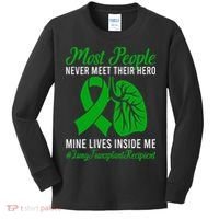 Lung Transplant Recipient Lung Transplant Survivor Kids Long Sleeve Shirt thumb 0
