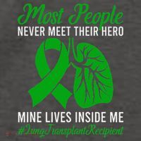 Lung Transplant Recipient Lung Transplant Survivor Vector Backpack thumb 2