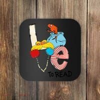 Love To Read Day Teacher Life Read Across America Day Coaster thumb 0