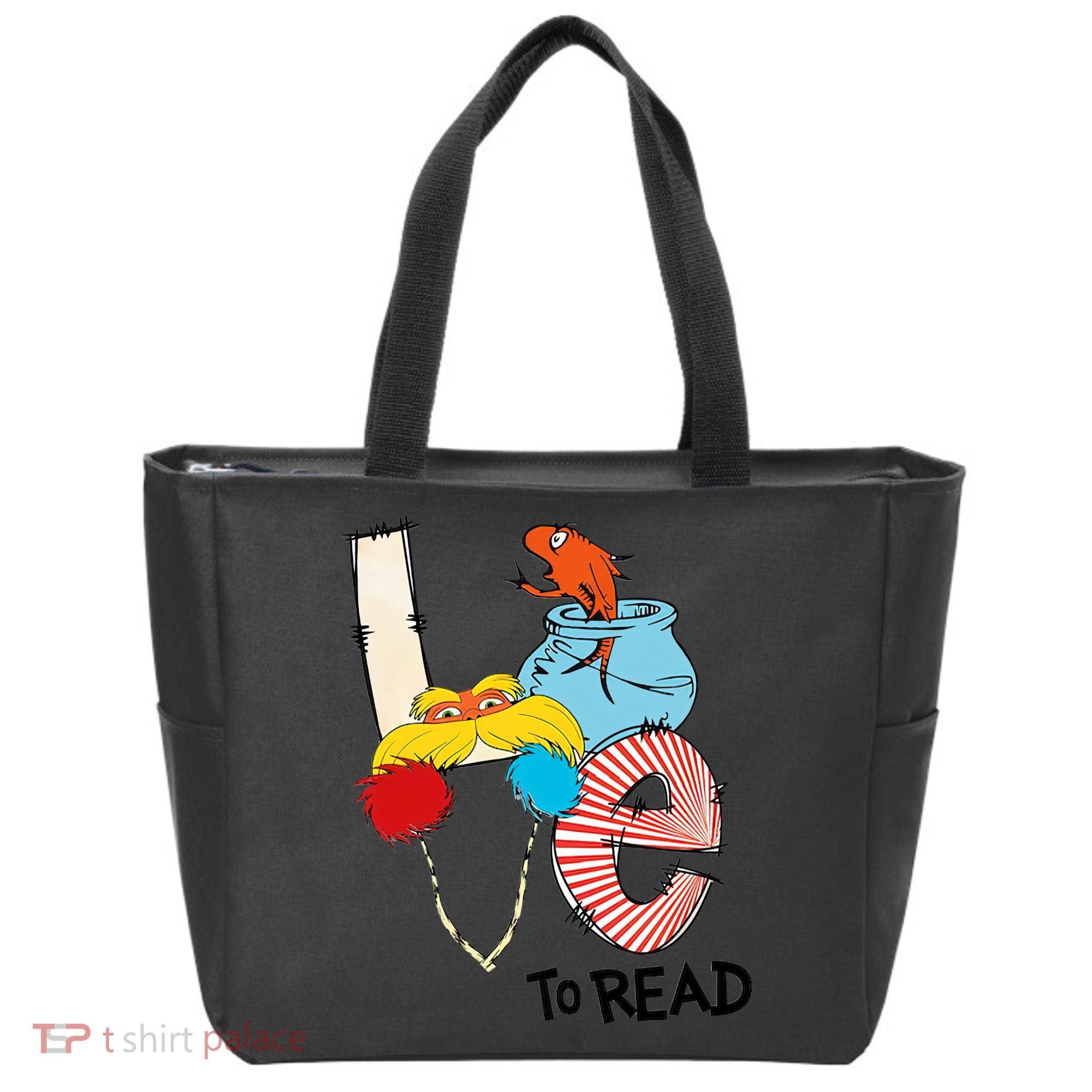 Love To Read Day Teacher Life Read Across America Day Tote Bag