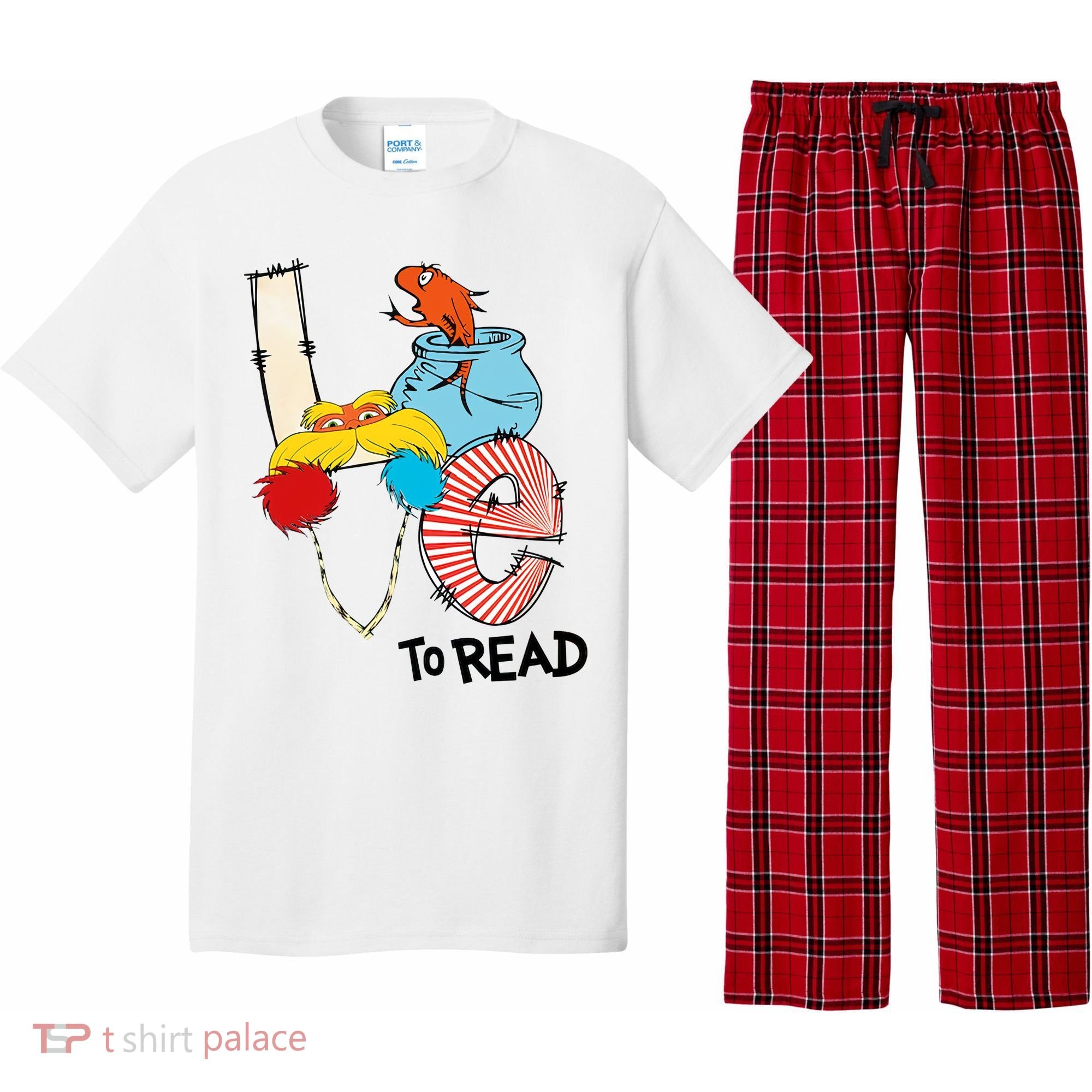 Love To Read Day Teacher Life Read Across America Day Pajama Set