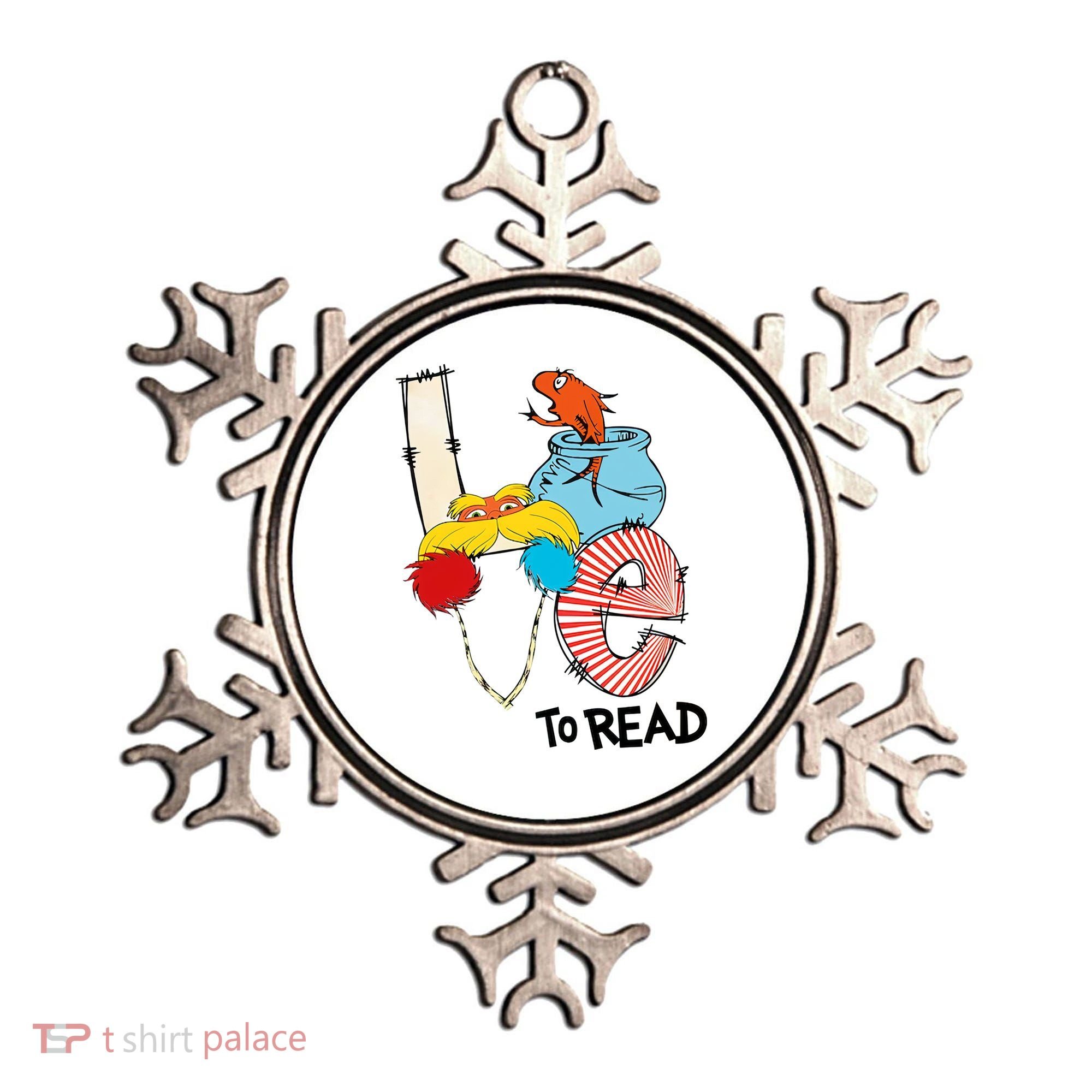 Love To Read Day Teacher Life Read Across America Day Ornament