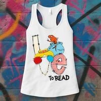 Love To Read Day Teacher Life Read Across America Day Women's Tank Top thumb 3