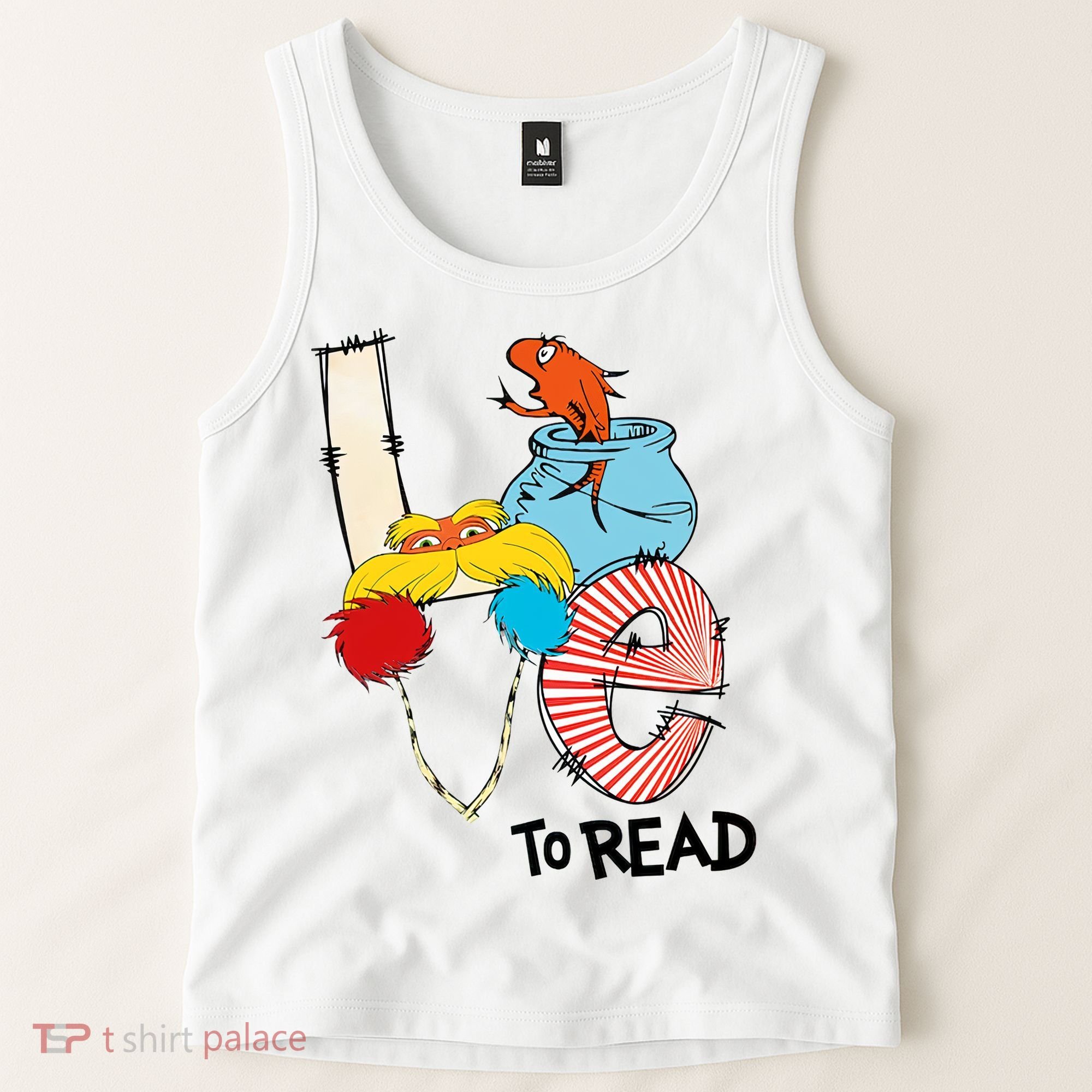 Love To Read Day Teacher Life Read Across America Day Tank Top