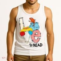 Love To Read Day Teacher Life Read Across America Day Tank Top thumb 3