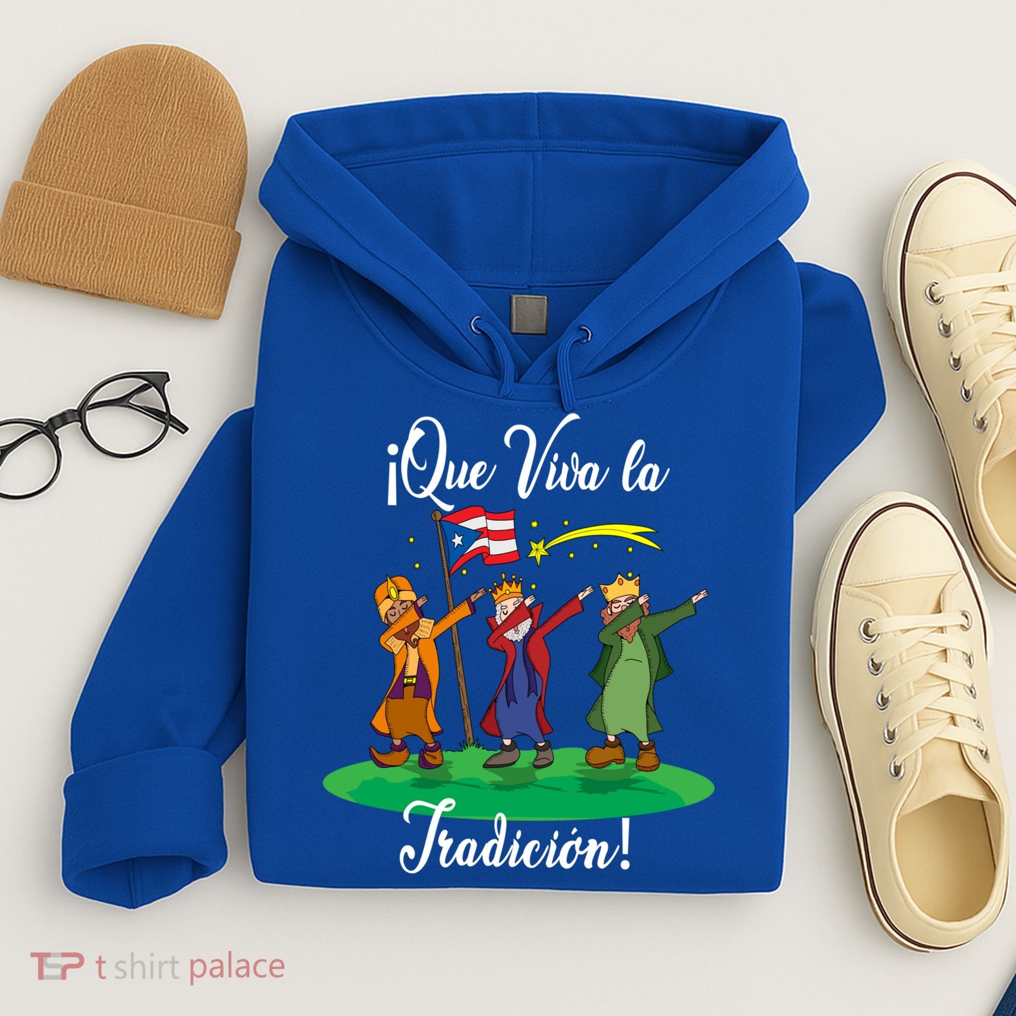 Los Tres Reyes Magos Three Wise Kings Dabbing Christmas Funny Gift Hoodie