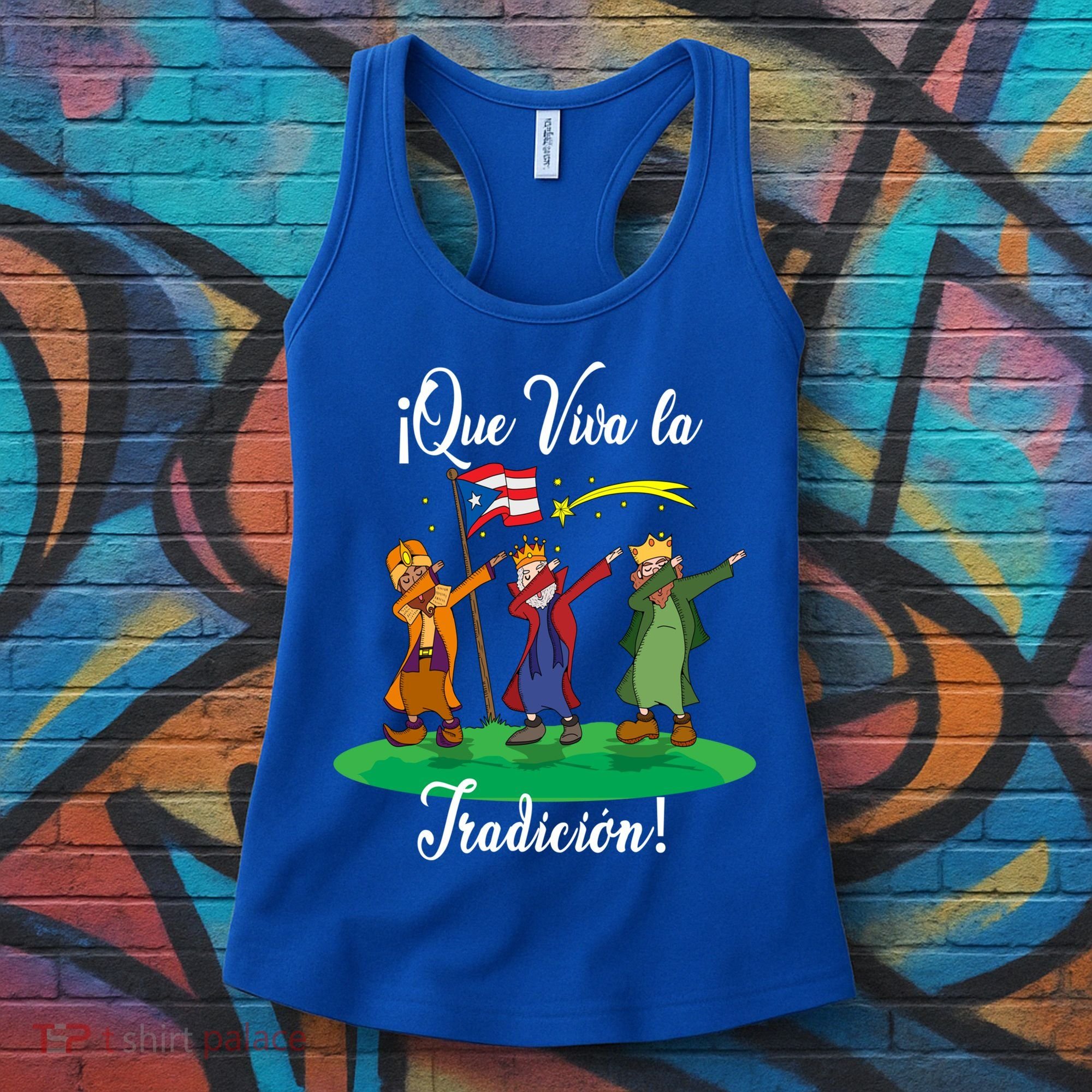 Los Tres Reyes Magos Three Wise Kings Dabbing Christmas Funny Gift Women's Tank Top
