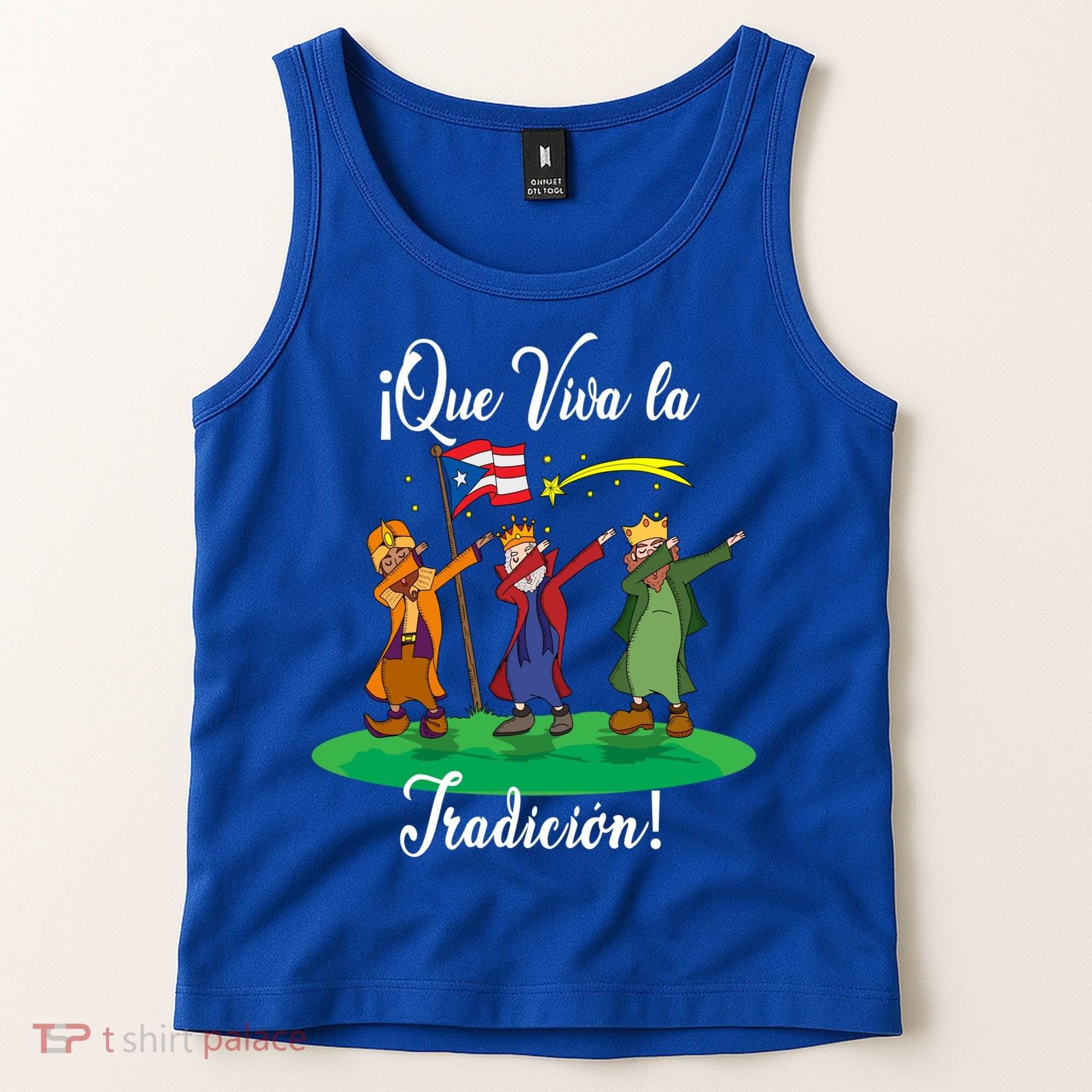 Los Tres Reyes Magos Three Wise Kings Dabbing Christmas Funny Gift Tank Top