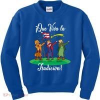 Los Tres Reyes Magos Three Wise Kings Dabbing Christmas Funny Gift Kids Sweatshirt thumb 0