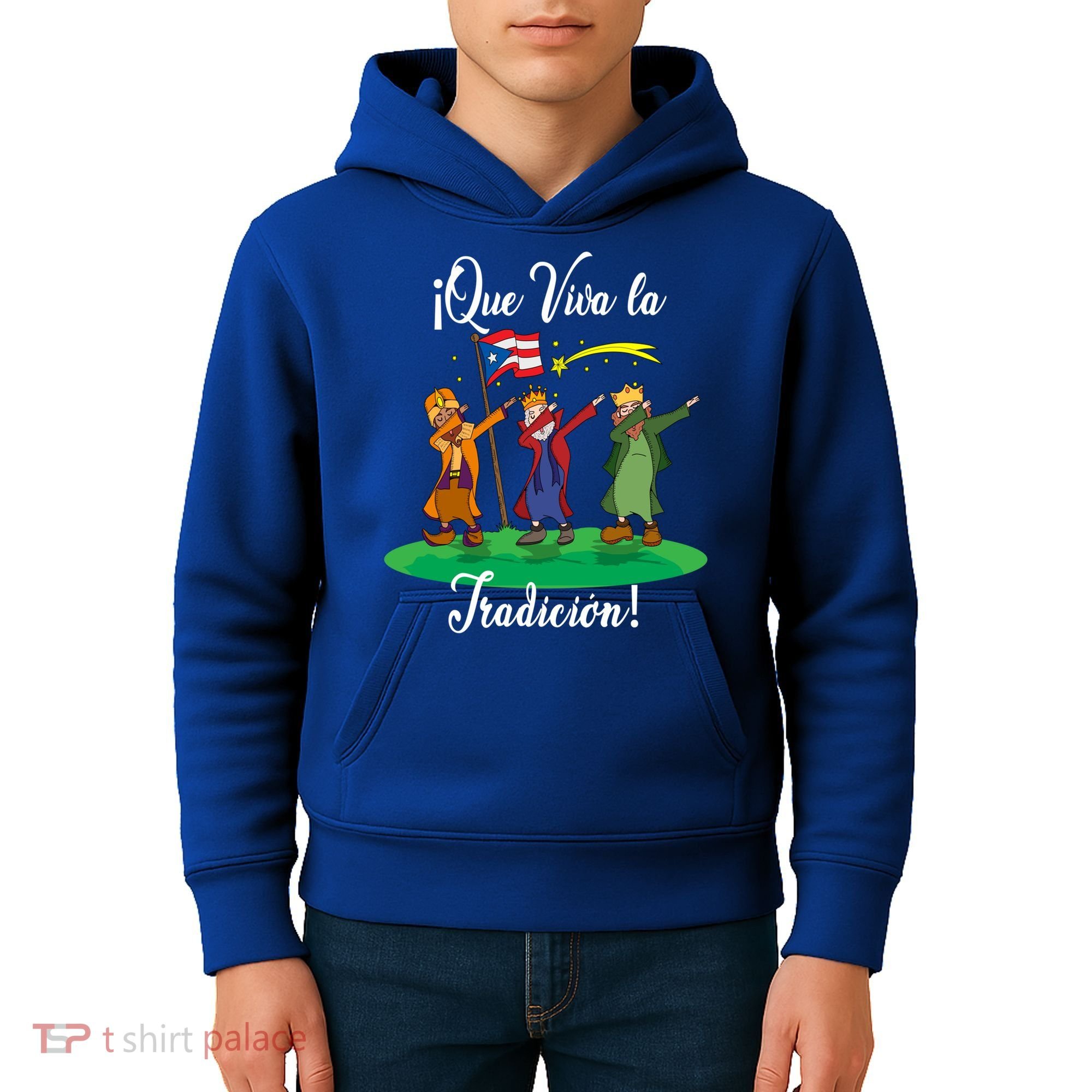Los Tres Reyes Magos Three Wise Kings Dabbing Christmas Funny Gift Kids Hoodie