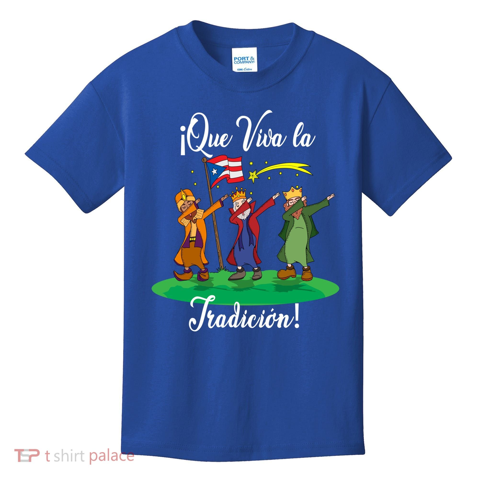 Los Tres Reyes Magos Three Wise Kings Dabbing Christmas Funny Gift Kids T-Shirt