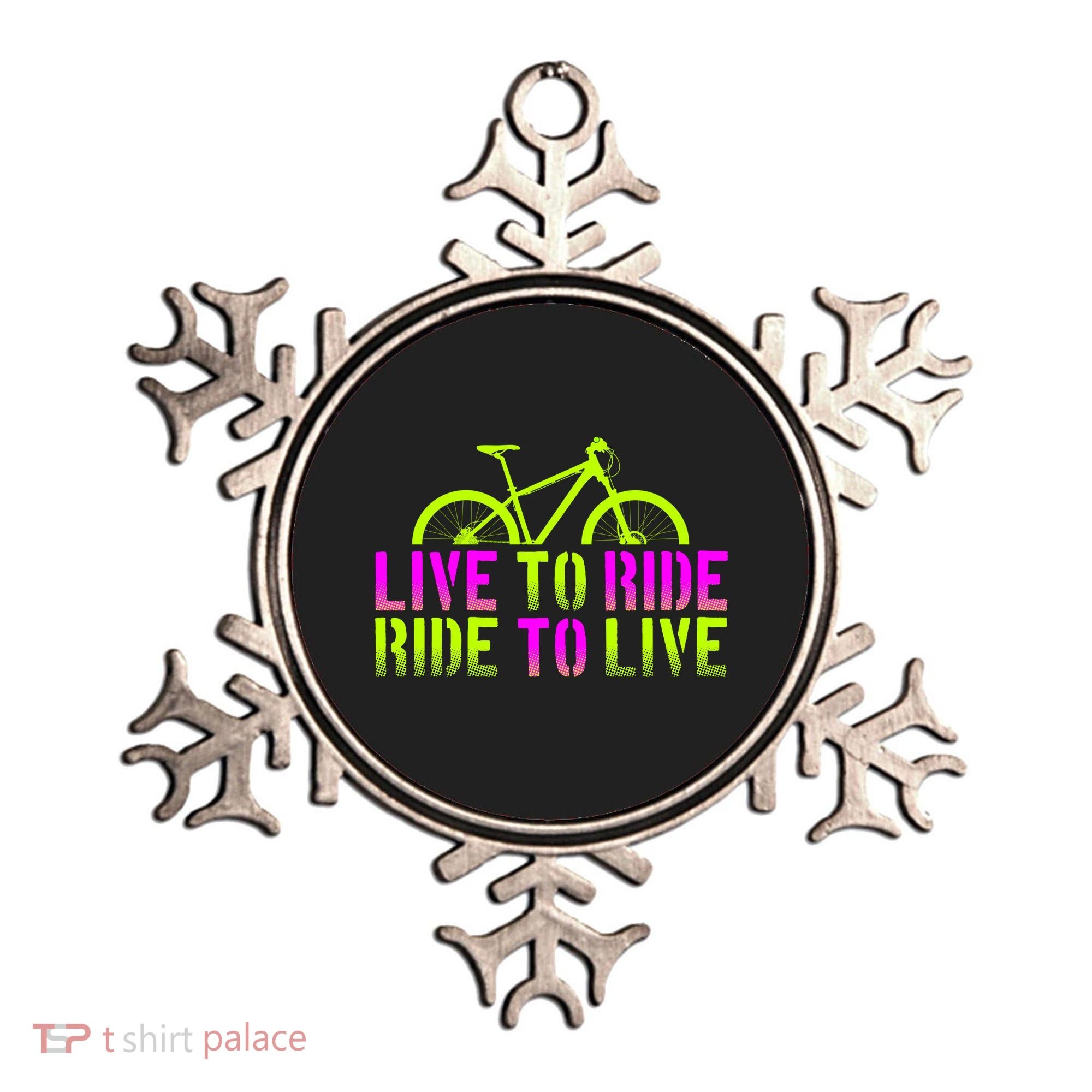 Live To Ride Ride To Live Bike Ornament