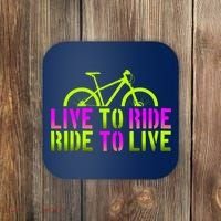 Live To Ride Ride To Live Bike Coaster thumb 0