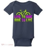 Live To Ride Ride To Live Bike Baby Bodysuit thumb 0