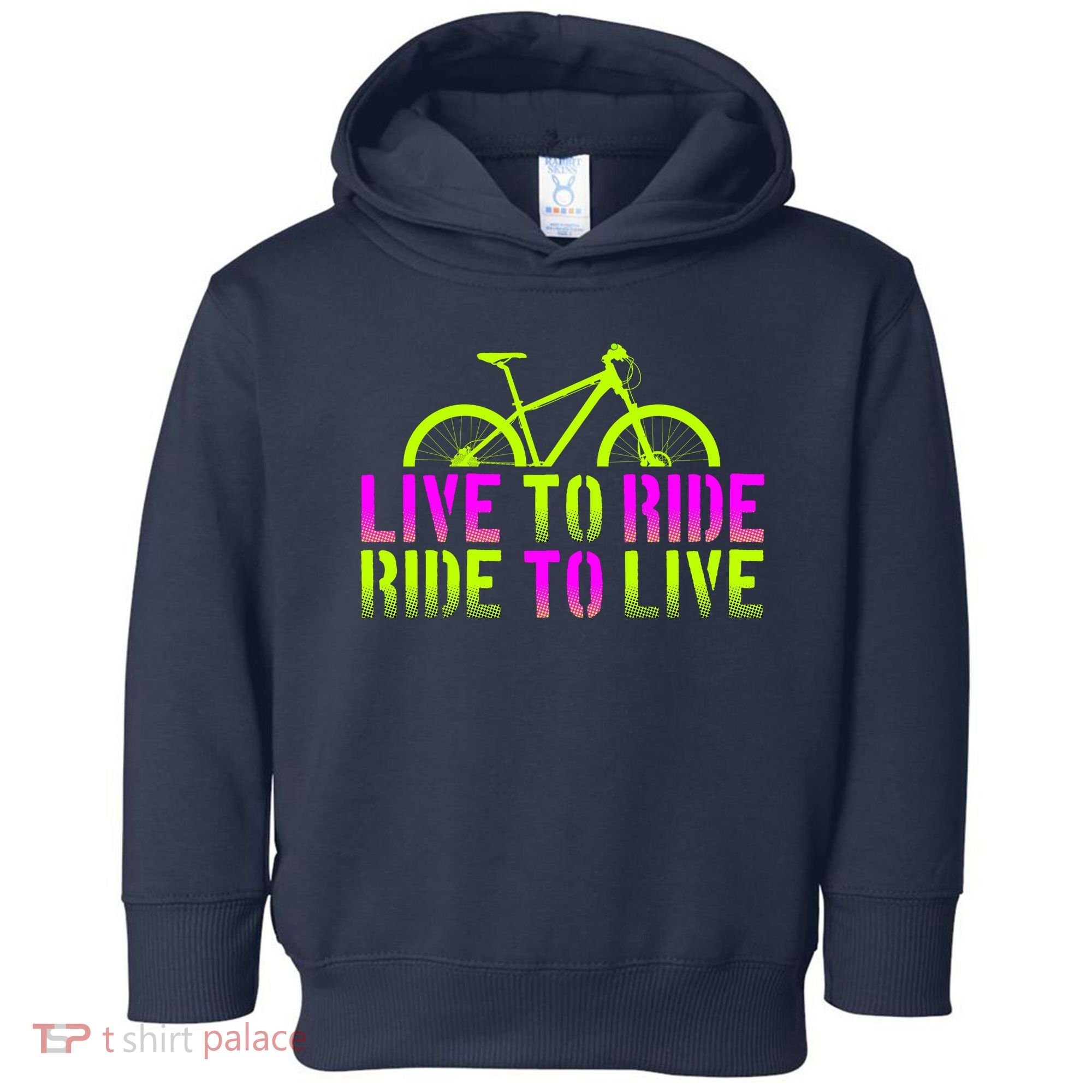 Live To Ride Ride To Live Bike Toddler Hoodie